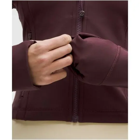 NWT Lululemon Define Cropped Jacket Nulu Goodnight Plum Gym Yoga Workout Sz 10 - Picture 3 of 4